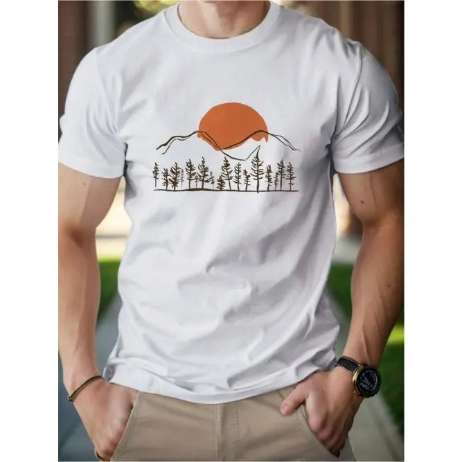 Sun Mountains Woods Men's cotton T-shirt Comfort Edition Made in USAstyle{n002}2