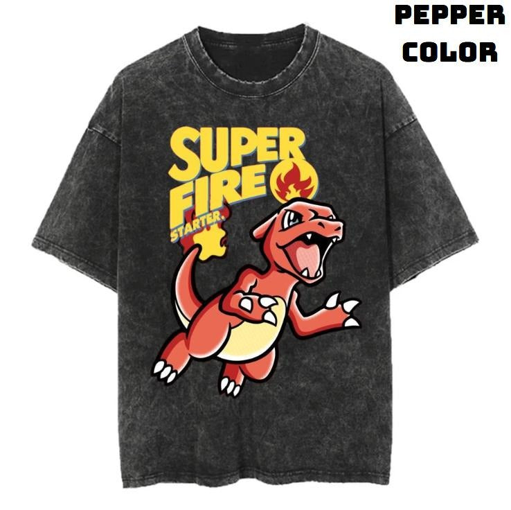 Super Fire Vintage Graphic Tees, Charmeleon T-Shirt, Pokemon Shirts, Masters 2025 Merch, Vacation Outfits, Business Casual Outfits, Unisex Anime Manga Shirt Crewneck Gifts Clothing Men Women Streetwear