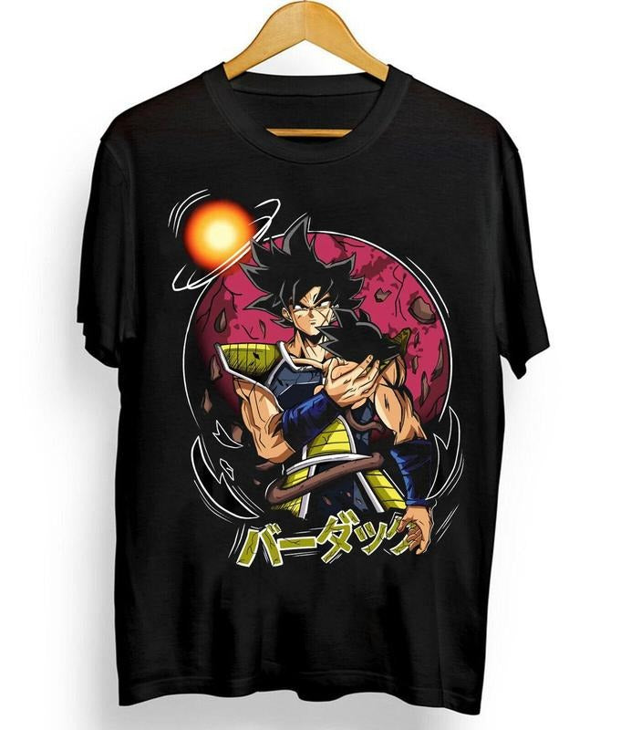 Super Goku T-shirt Dragon Ball Z Shirt Anime Cartoon Unisex Black