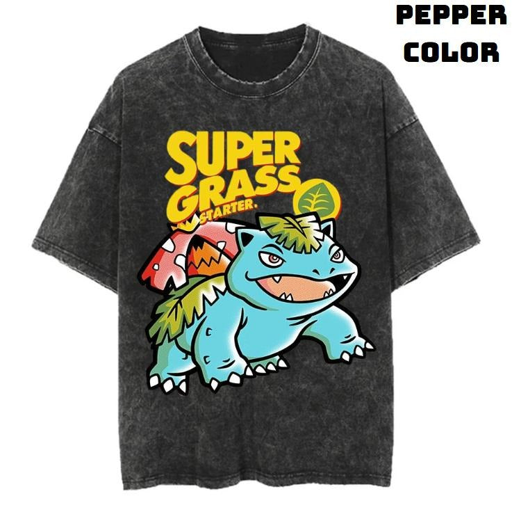 Super Grass Vintage Graphic Tees, Fushigibana T-Shirt, Pokemon Shirts, Masters 2025 Merch, Vacation Outfits, Business Casual Outfits, Unisex Anime Manga Shirt Crewneck Gifts Clothing Men Women Streetwear