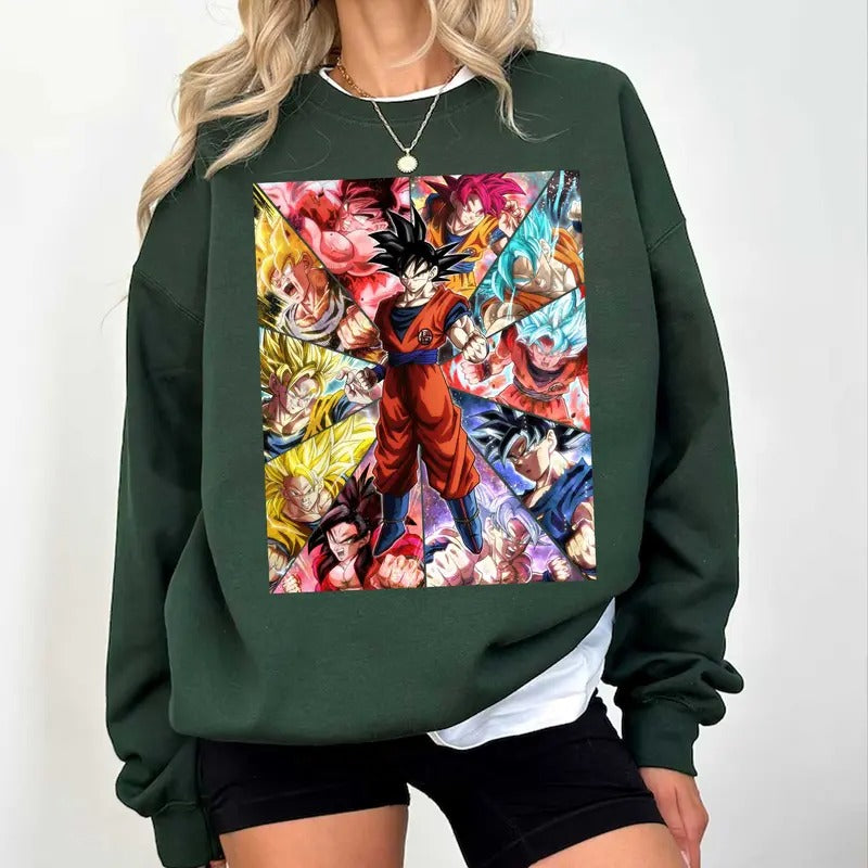 Super Power #Drag0n B4ll Shirt Sweatshirt #Hoodie Anime Fan Sweatshirt, #Hoodie, Comfort Colors