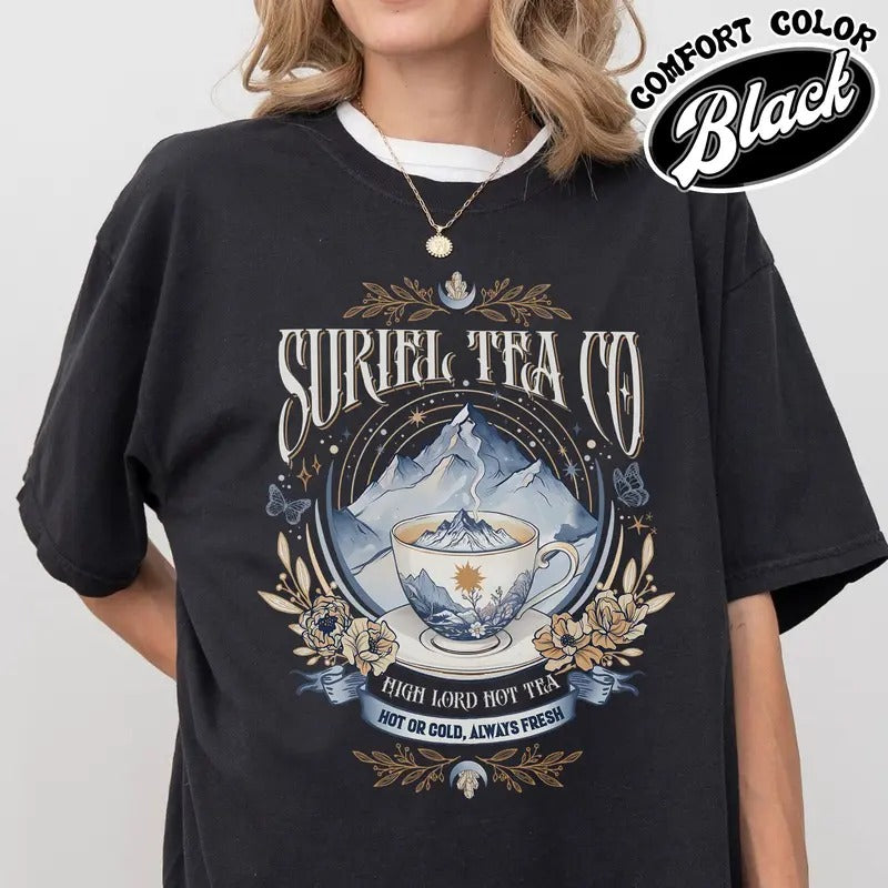 Suriel Tea Co, ACOTAR Read Books Stay Weird, Things for Book Lovers, throne of glass book merch, dark romance shirts
