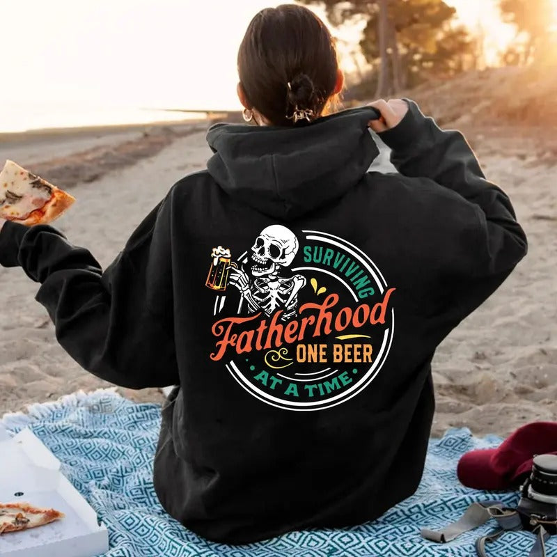 Surviving Fatherhood One Beer At A Time, Funny Father Tee, Drinking Husband, Fathers Day Gift, Gift for Dad Tee