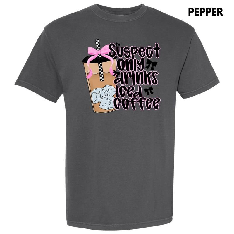 Suspect Drinks Iced Coffee Comfort Colors T-Shirt 'NLB'
