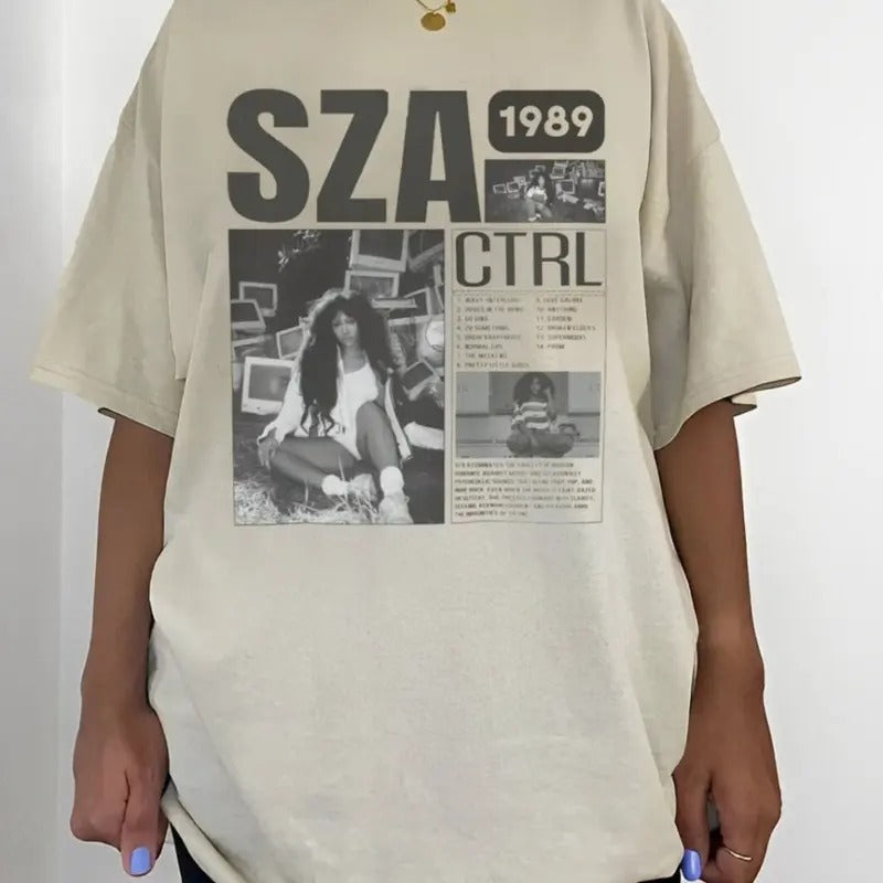 Sza Ctrl Aesthetic Tee Shirt, Sza Ctrl Album T-Shirt, Sza Graphic Tee Shirt, Vintage Sza Album Inspired Sweatshirt, Sza Concert T-Shirt, Sza Hip Hop Tee, SZA Good Days T-Shirt, Good Days Graphic Sweater, Best Gift For Sza Fans