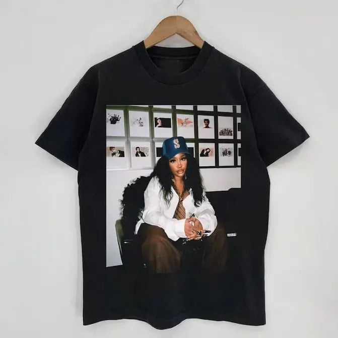Sza Vintage Shirt, Sza New Bootleg 90s Black T-Shirt, Sza Photoshoot Shirt, Music RnB Singer Rapper Shirt, Gift For Fan