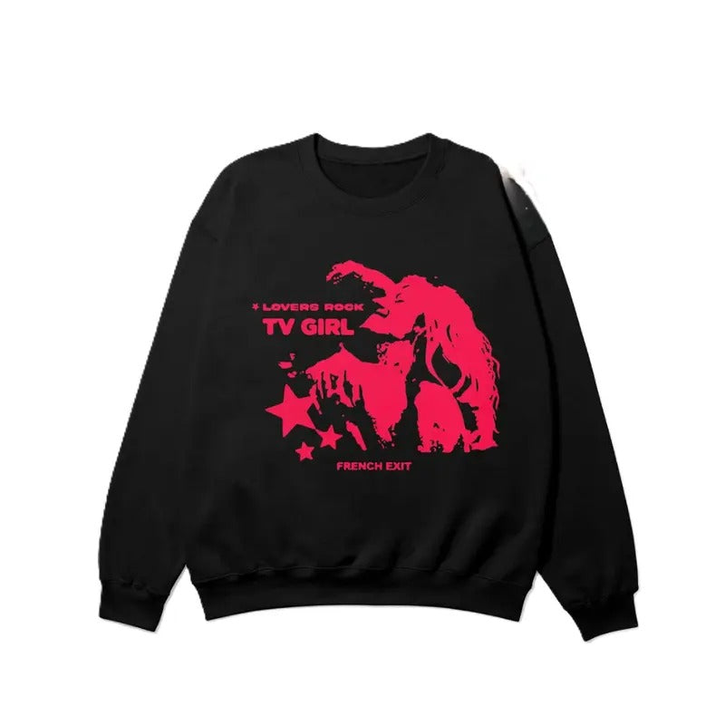 TV Girl French Exit Sweatshirt - Unisex Indie Music Band Graphic Shirt - Vintage Music Poster Gift - TV Girl Sweatshirt