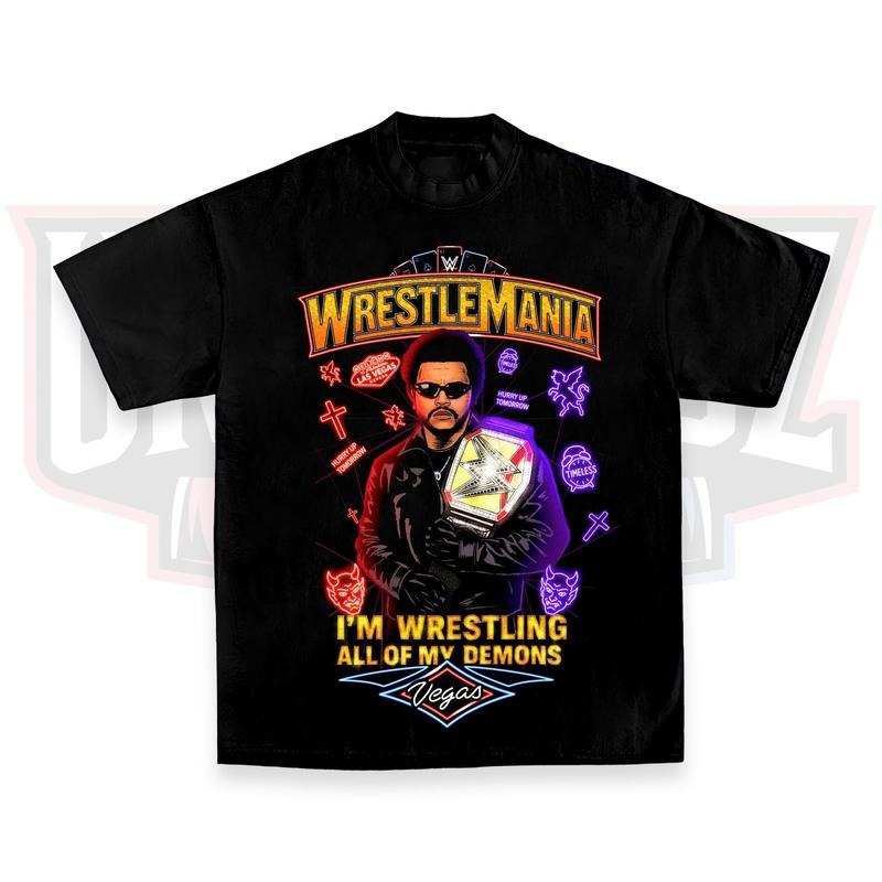 TW x Wrestlemania 41 Tee, Wrestlemania 2025 Fans Shirt, Wrestling Tee, Unisex Graphic For WWE Fans Clothing, WWE Tee, Menswear Cotton Crewneck Clothes Comfort Fit Streetwear Apparel