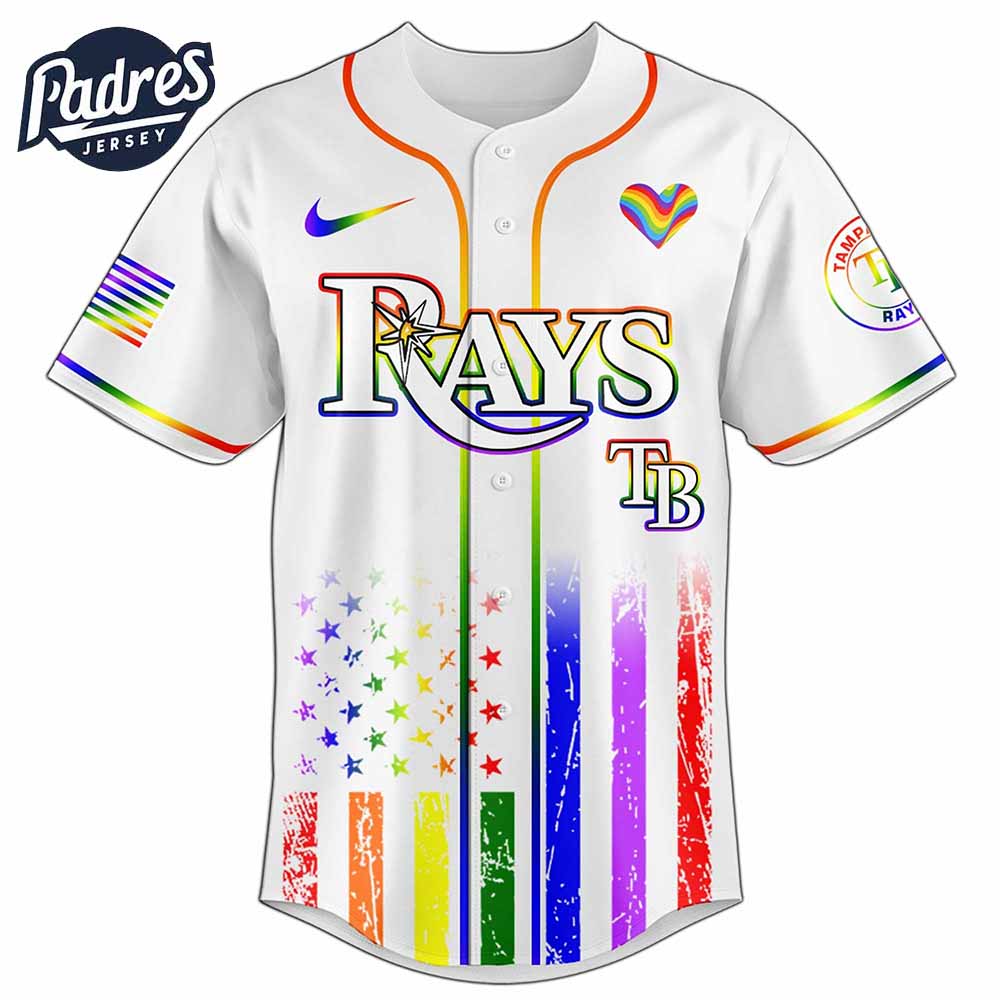 Tampa Bay Rays MLB x Happy Pride Month Baseball Jersey - Padres Jersey Oasis: Elevate Your Baseball Style Game