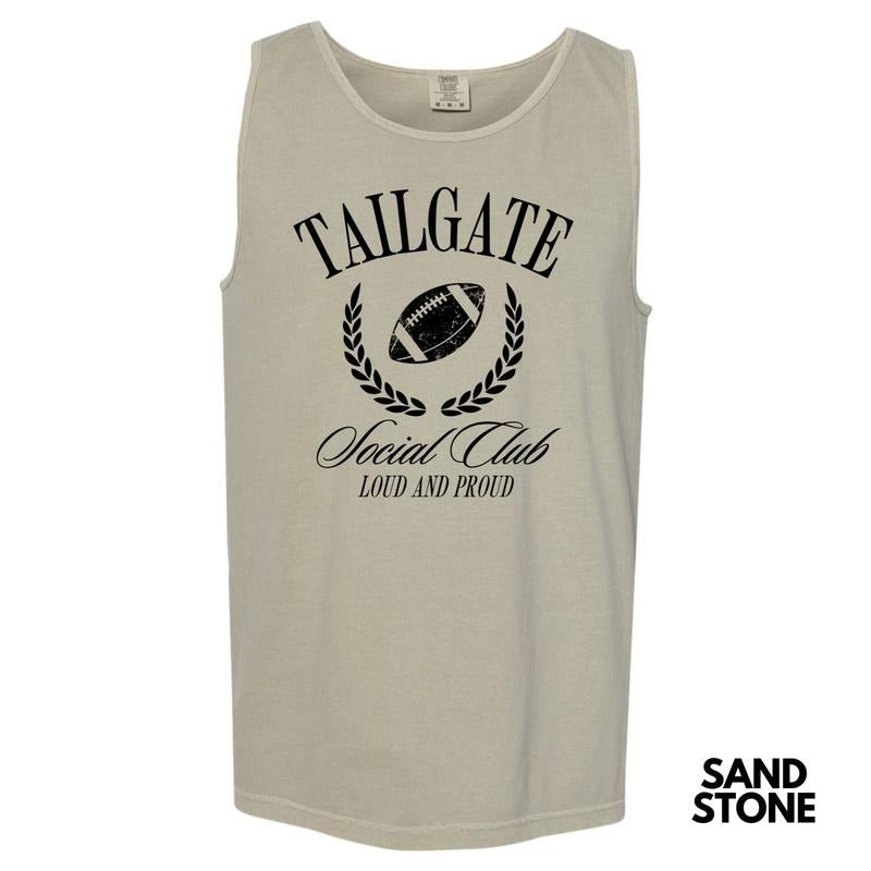 Tank Top - Black Tailgate Social Club Comfort Colors Tank Top 'NLB'