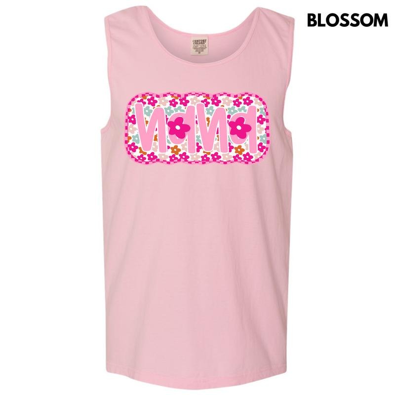Tank Top - Bloom Nana Comfort Colors Tank Top 'NLB'
