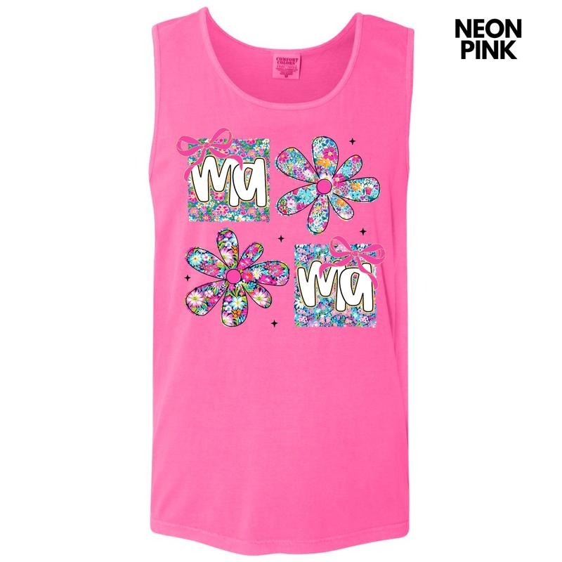 Tank Top - Coquette Ditzy Mama Comfort Colors Tank Top 'NLB'