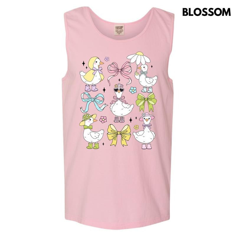 Tank Top - Girly Goose Collage Comfort Colors Tank Top 'NLB'