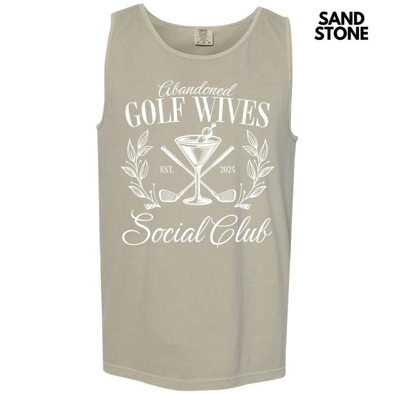 Tank Top - Golf Wives Social Club Comfort Colors Tank Top 'NLB'