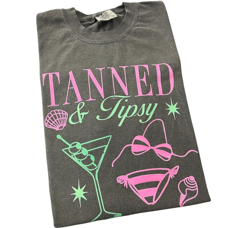 Tanned & Tipsy Comfort Colors T-Shirt