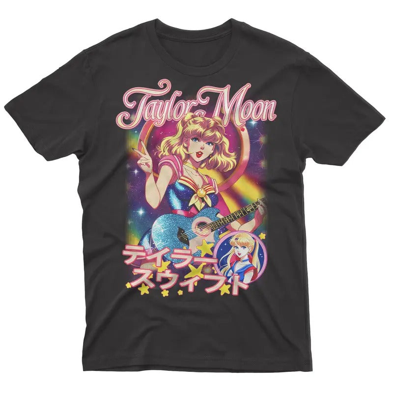 Taylor Moon Anime Graphic Cartoon T Shirt, Taylor Anime Shirt, Gift for Women and Men