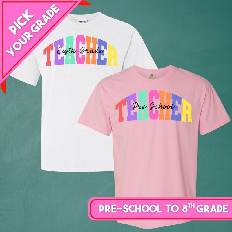 'Teacher Block' T-Shirt - Pick Your Grade!
