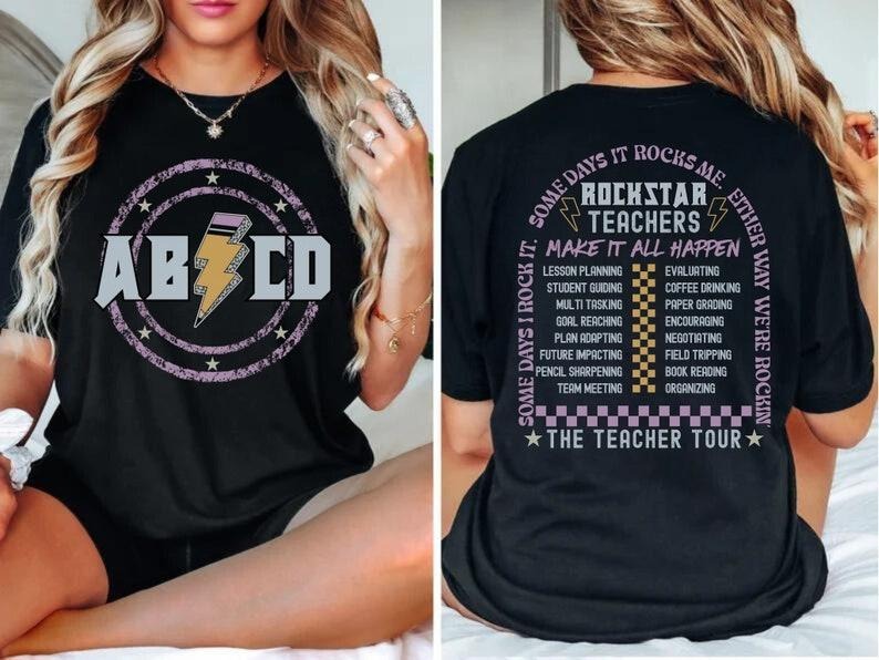 Teacher Shirt, ABCD Teacher Tour sweatShirt, Back To School Shirt, End of Year Shirt, Teacher Gift, Kindergarten Teacher Shirt, Elementary School T-shirt, sweater and Hoodie