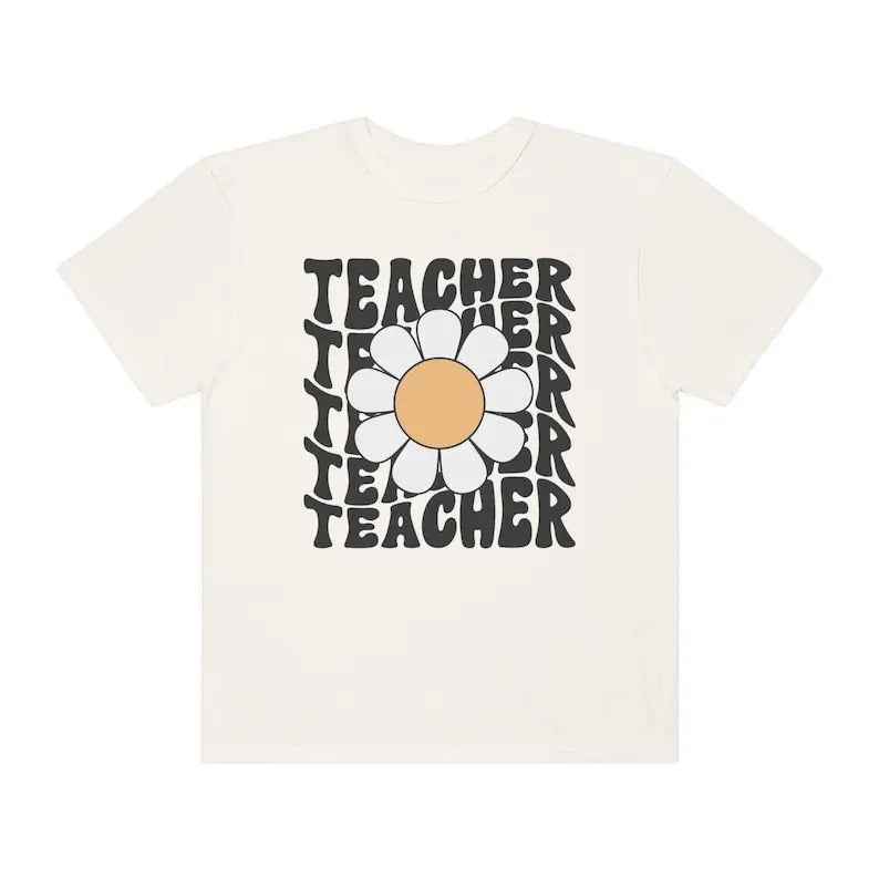 Teacher Shirt, Teacher Daisy Shirt, Floral Teacher Tees, Retro Teaching Shirts, Groovy Teacher T-shirt, sweater and Hoodie