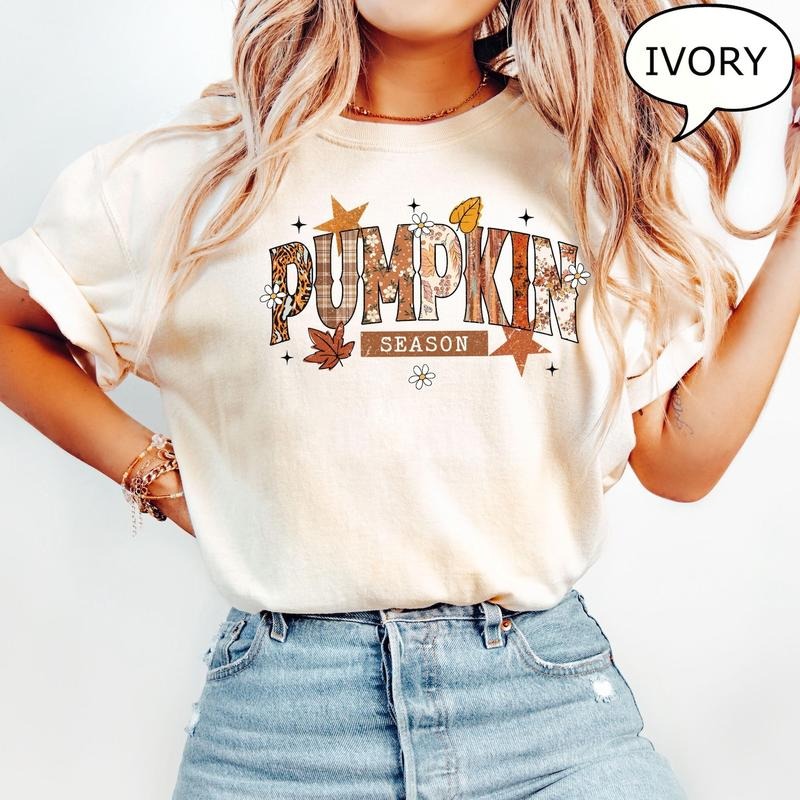 Thanksgiving Pumpkin Season Fall Vibes T-Shirt, Autumn Fall Punpkin Tee, Autumn Thanksgiving Day Gifts