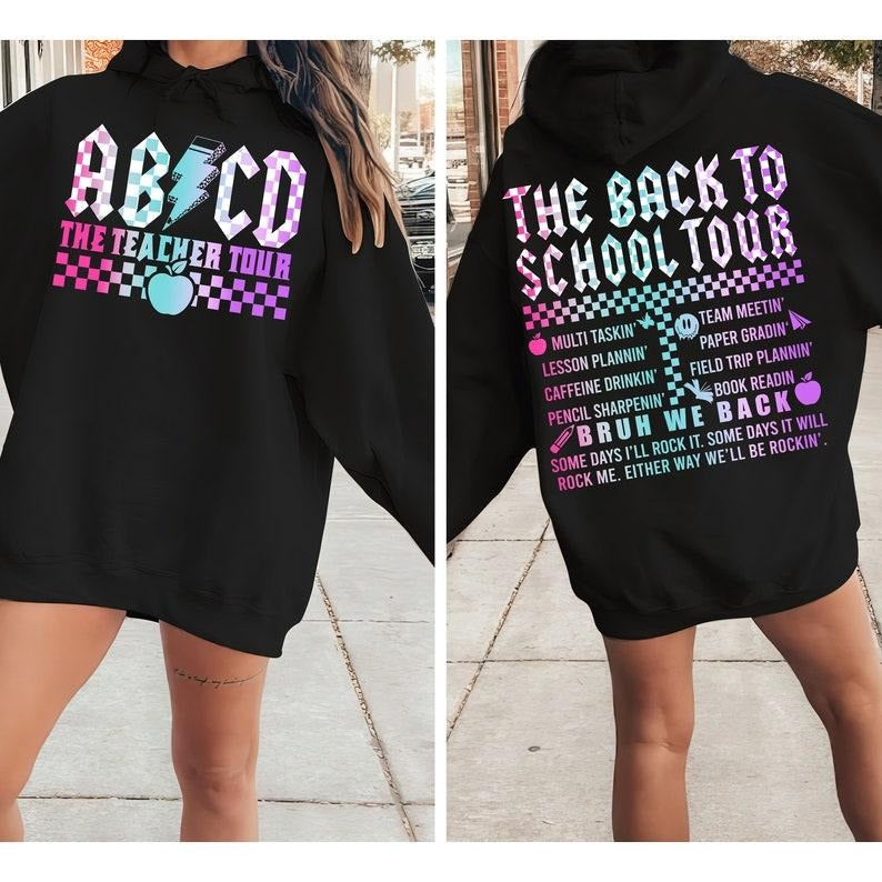 The Back To School Tour ABCD Shirt for Teacher, First Day Of School Shirt, Teacher Team Matching Tees, Teacher Gift, ABCD Teacher T-shirt, sweater and Hoodie