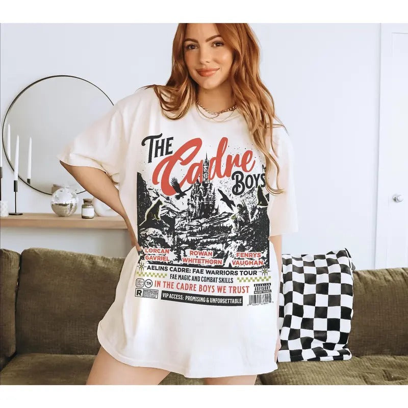 The Cadre Boys World Tour Shirt LICENSED Throne Of Glass Merch Rowan Lorcan Aelin Fireheart Shirt Terrasen Shirt TOG Gift Alt