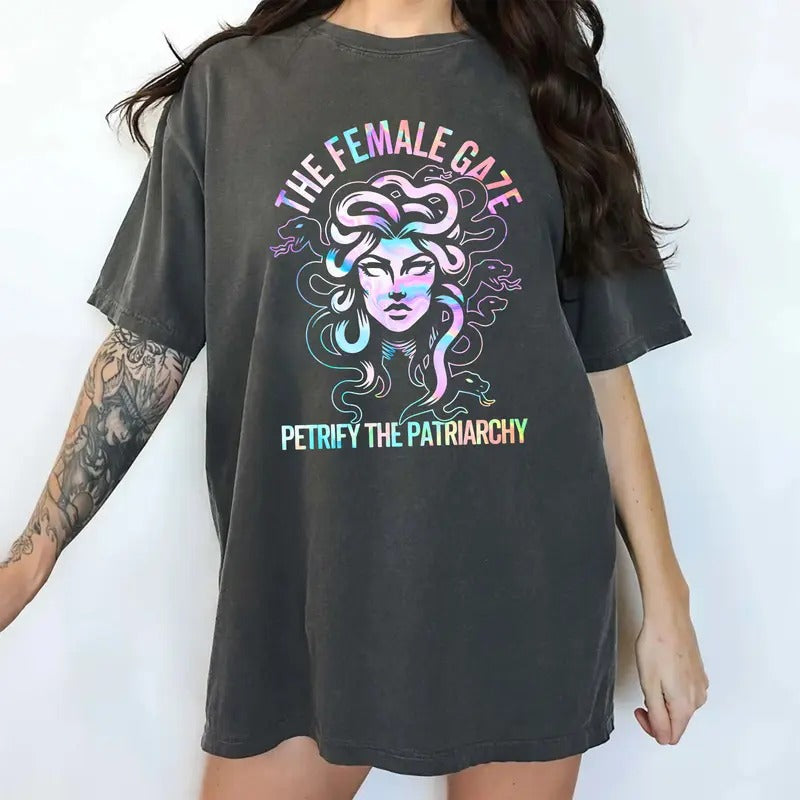 The Female Gaze Comfort Colors Shirt, Feminist T-shirt, Girl Power Tee, Women Empowerment Top, Women Clothing