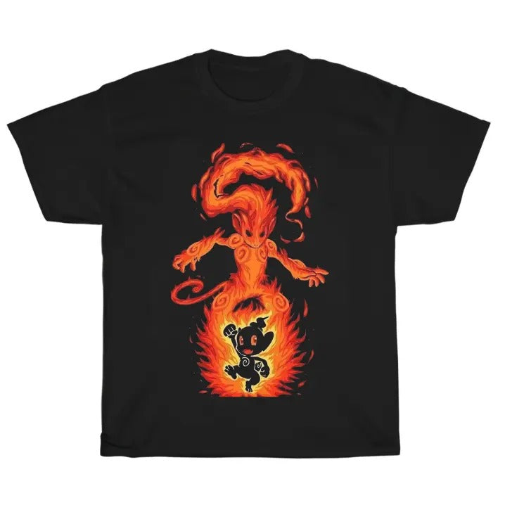 The Fire Ape Within - Infernape T-Shirt, poke monShirt, chimchar fire monkey ape Shirt, Video Game T-Shirt , pokemon Funny, cute pokemon, Anime Tee