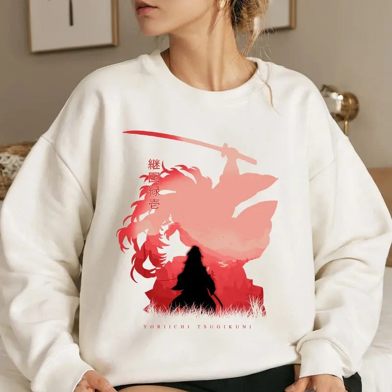 The Hashira DM Characters Greatest Swordsman Shirt Crewneck Hoodie, Anime Otaku Shirt Comfort Cotton