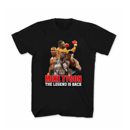 The Legend Is Back. Unique Design Boxing Champion Mike Tyson T-Shirt. Summer Cotton Short Sleeve O-Neck Mens T Shirt New S-3XL