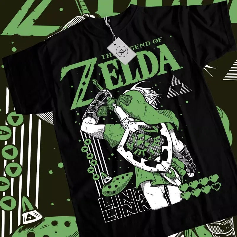 The Legend of Zelda Gaming T-Shirt & Sweatshirt, Link To The Past Graphic Tee, Anime Manga Lover Gifts t shirt Ball Cotton
