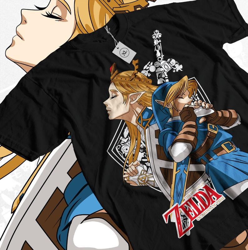 The Legend of Zelda T-Shirt S-4XL Link To The Past Graphic Print Girl Anime Gift Shirt