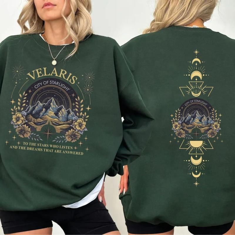 The Night Court Shirt, Sjm Merch ,Velaris City Of Starlight Hoodie, Velaris Acotar Sweatshirt, Unisex Sweater Pullover Tee