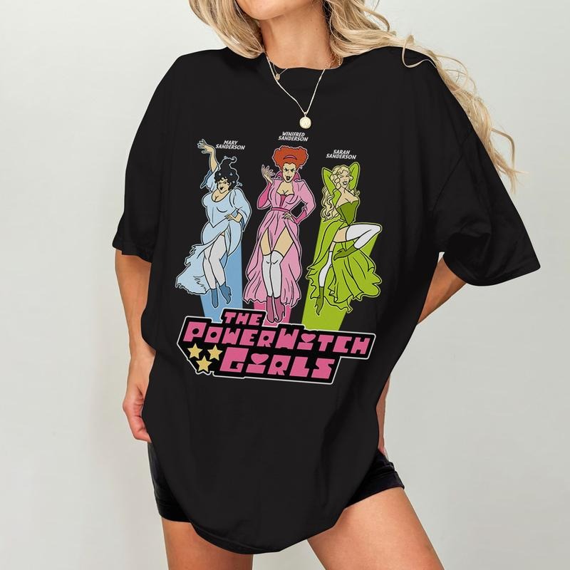 The Power Witch Girls Shirt, Mary Winifred Sarah Hocus Pocus Sandersons Sister Shirt, Halloween Movies Tshirt