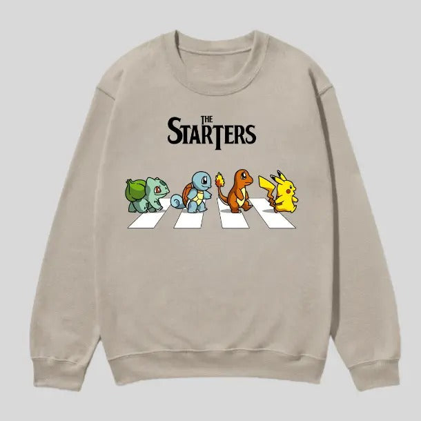 The Starters Pokemon Sweatshirt, Pokemon Shirt, Pokemon Graphic Tees, Unisex Anime Shirt Menswear Womenswear Streetwear