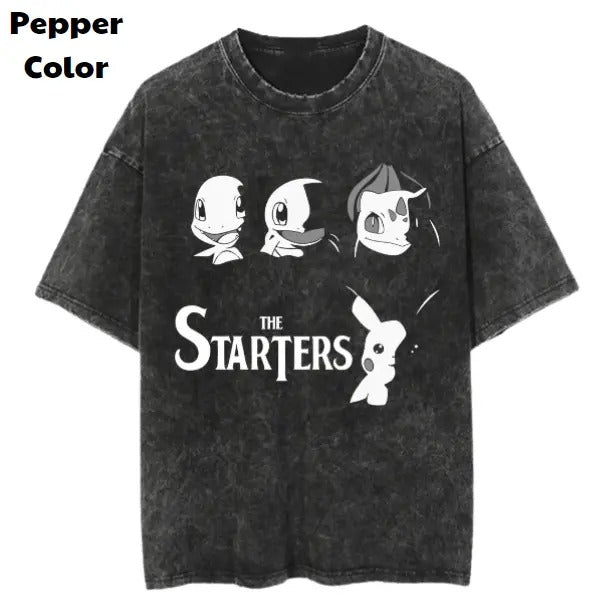 The Starters Vintage Tee, Pokemon T-Shirt, Pokemon Graphic Tees, Pokemon Shirt, Unisex Anime Shirt, Menswear Womenswear Streetwear