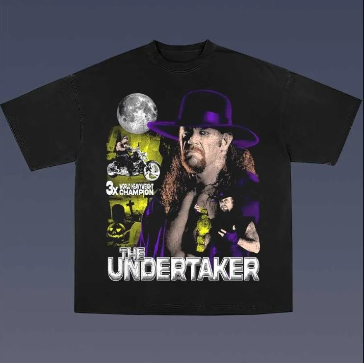 The Undertaker Vintage Graphic Tees, Wrestling Tshirt, WWE Shirts, Masters 2025 Merch, Unisex Vacation Outfits Men Clothing Gifts Women Streetwear