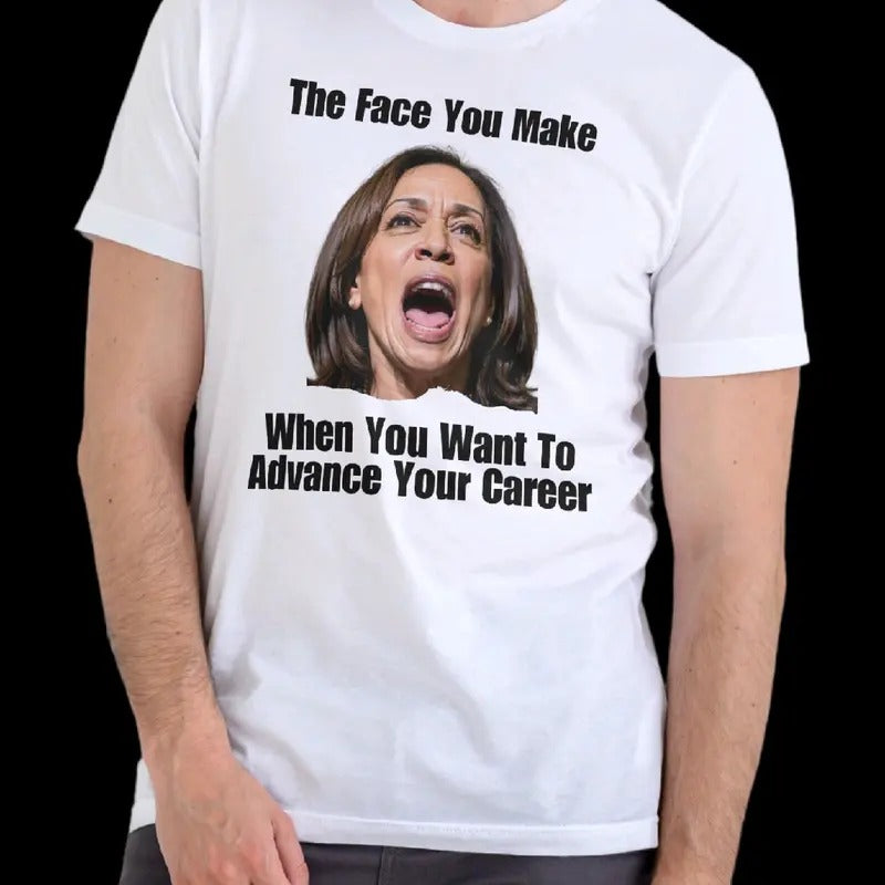 The face you make to advance your career. T-Shirt-Menswear Cotton