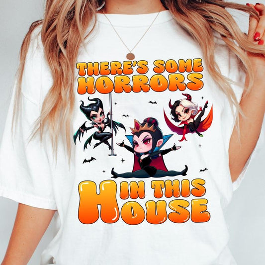 There's S0me Horrors In This House Shirt Funny Halloween, Funny Horror Shirt, Happy Halloween