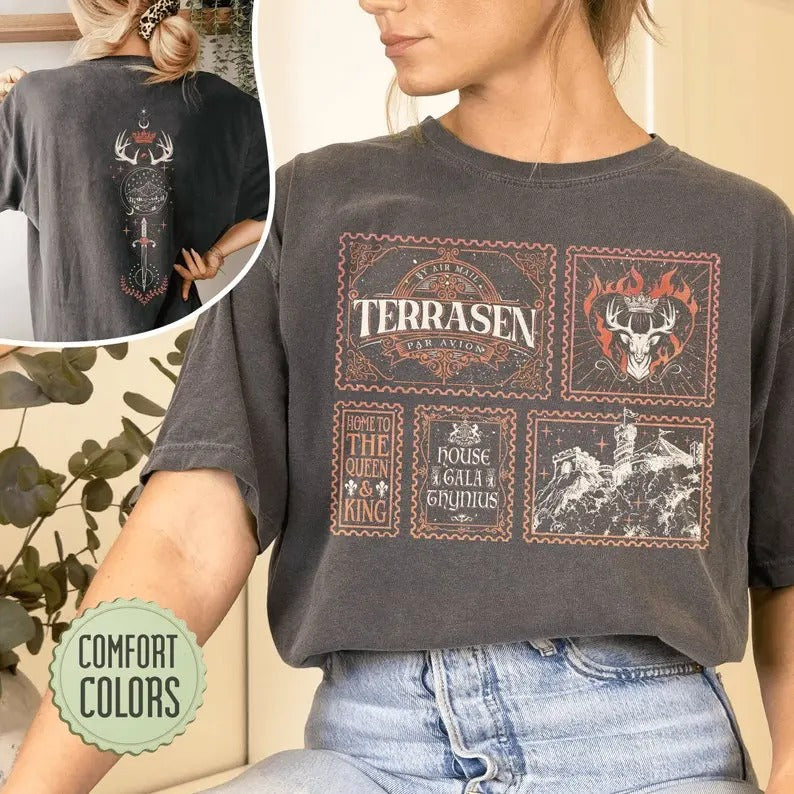 Throne Of Glass Fan Shirt, Aelin Galathynius Shirt, To Whatever End Shirt Fireheart Aelin Shirt Gift For Book Lover