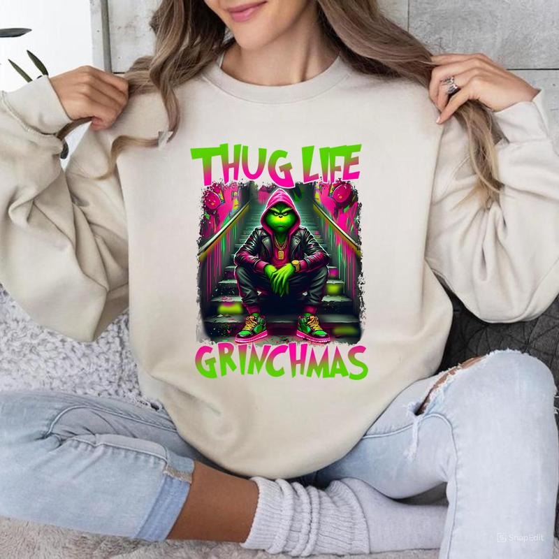 Thug Life Christmas Movie Sweatshirt, Holiday Season Sweatshirt, Retro Halloween Sweatshirt, Christmas Sweatshirt, Holiday Season Gift, Gift For Men, Gift For Women