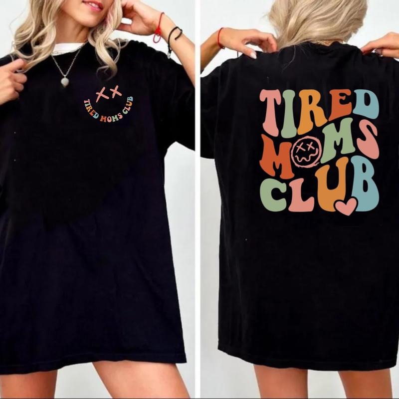 Tired Moms Club Sweatshirt, Sarcastic Mama Hoodie, Cool Mom Sweater, Funny Mama Sweater, Mothers Day Gift, Unisex Crewneck Pullover Tee, Classic Streetwear