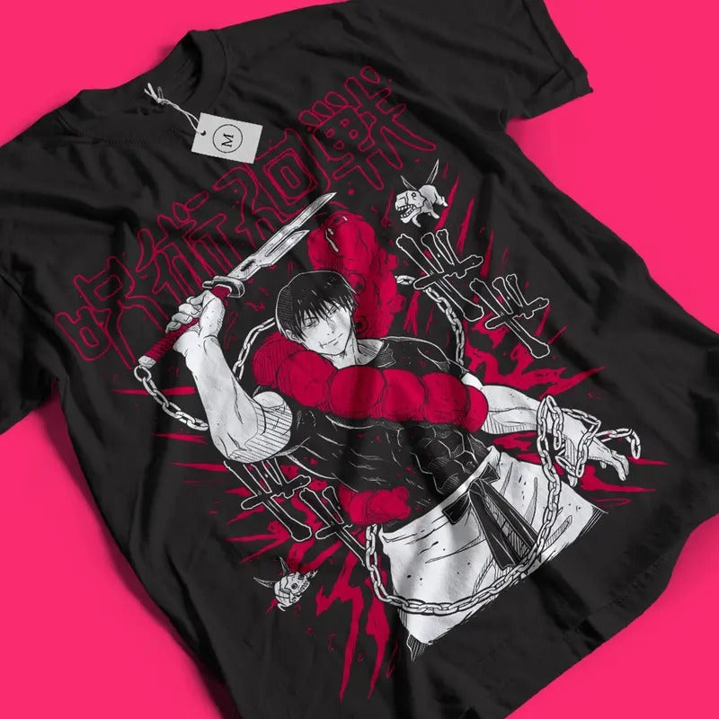 To the One Who Left It All behind - Fushiguro Tojiiii - The Sorcerer Kjller - Jujutsu Kaisen T-Shirt - Japanese Anime, Birthday Gift
