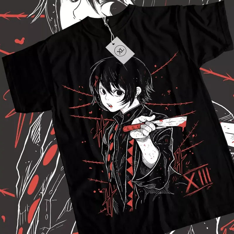 Tokyo Ghoul Anime T-Shirt & Sweatshirt, Juuzou Suzuya Girl Kawaii Waifu Graphic Tee, Anime Manga Lover Gifts Ball Comfort