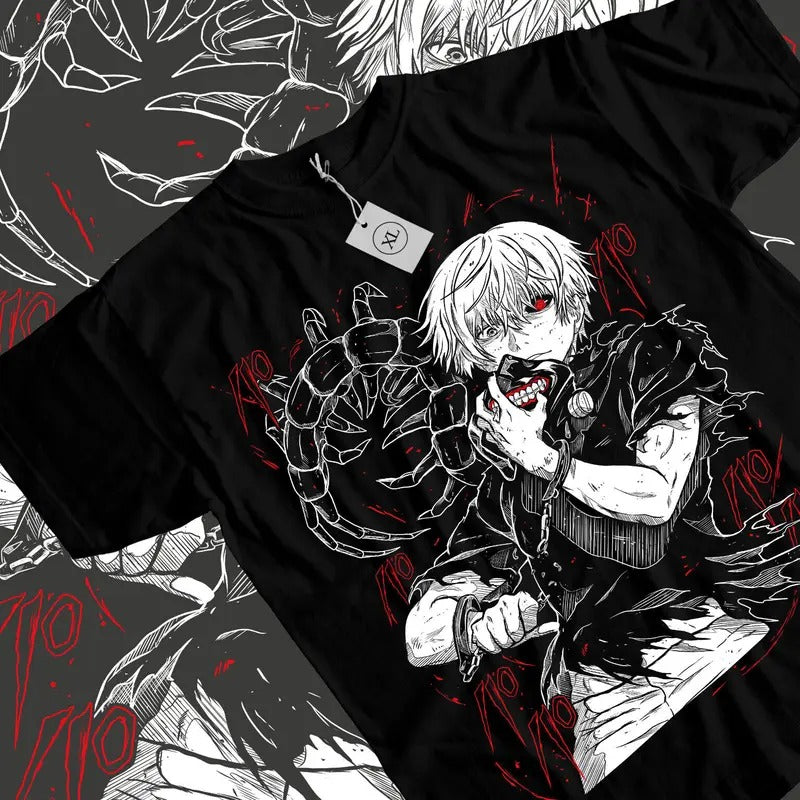 Tokyo Ghoul T-Shirt S-4XL Ken Kaneki T-Shirt S-4XL Japanaise Manga Anime Tshirt Tee Tshirt S-4XL