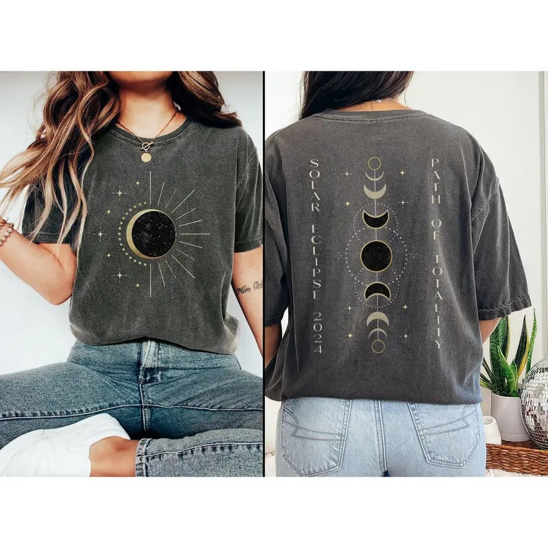 Total Solar Eclipse Shirt Path Of Totality Shirt Countdown To Totality Celestial Shirt Astronomy Sun Shirt Comfort Colors