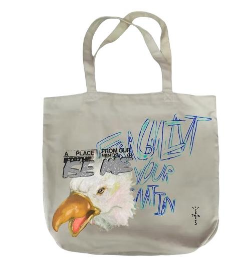 Travis Scott Cactus Jack For Fragment Flames Tote Cream (CJFR-AB14) One Size