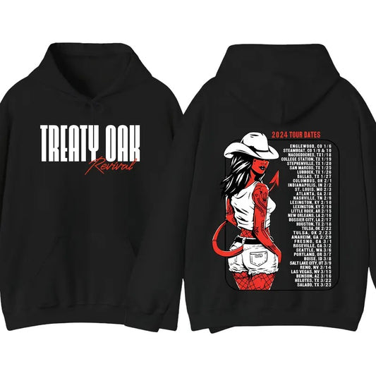 Treaty Oak Revival Tour 2024 Hoodie, Fan Gift Ideas