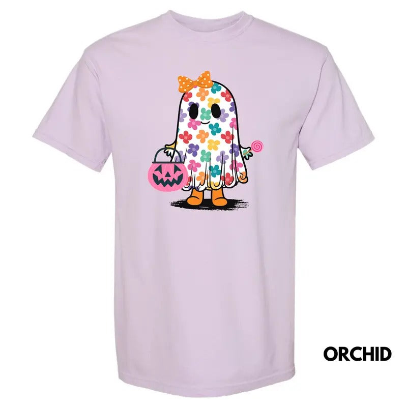 Trick Or Treat Ghost Comfort Colors T-Shirt 'NLB'