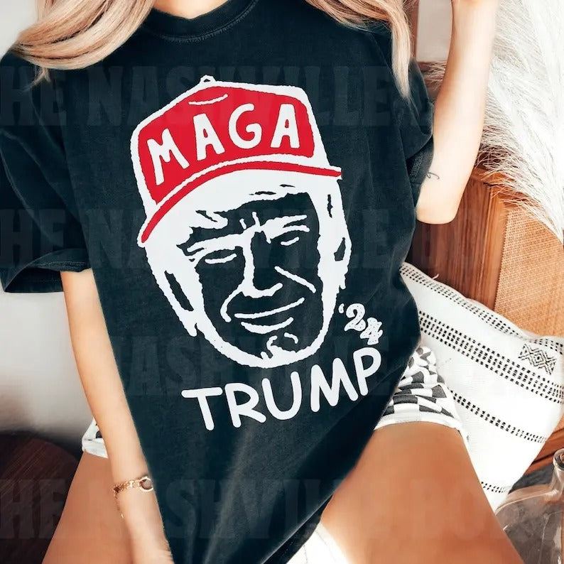 Trum T-shirt, Vote Trum Tee Shirt, Trum For President 2024, Election2024 Tee Shirt" Top Womenswear